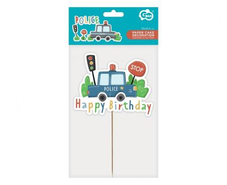 Police - Polizei Kuchendeko Happy Birthday